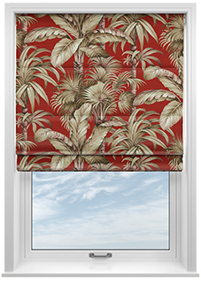 Tripura, Cinnabar - Twist&Fit Roman Blind